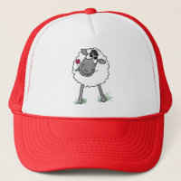 Fun Silencieux mouton avec Fleur, Chapeau de Truck