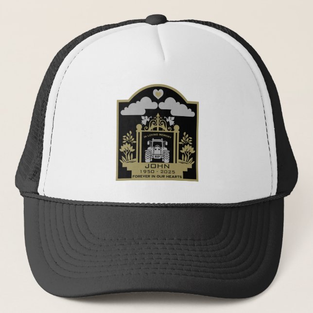 Casquette Funérailles Pour Un Agriculteur (Devant)