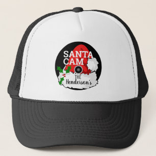 Casquette Funky Noël Père Noël Surveillance de la caméra Bla
