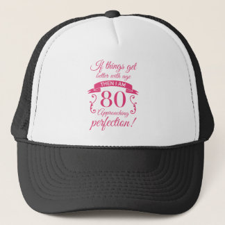 Casquette Funny 80e anniversaire 'Perfection'