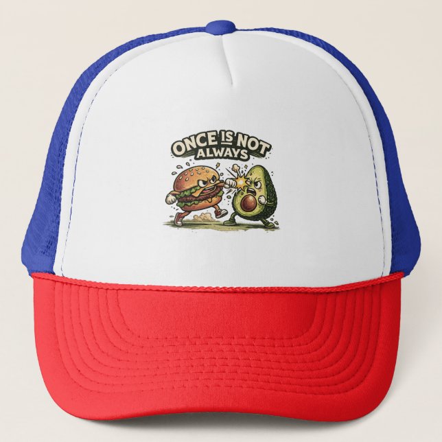 Casquette Funny Burger contre Avocat (Devant)
