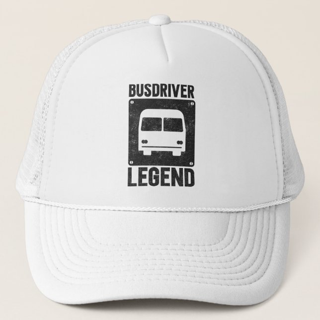 Casquette Funny Bus de pilote de bus Legend School Bus (Devant)