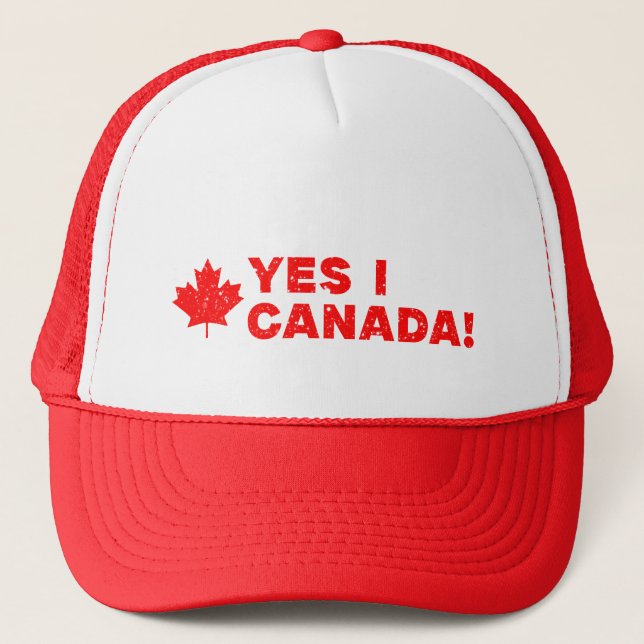 Casquette Funny Canadian Pride - Oui, je suis au Canada! Con (Devant)