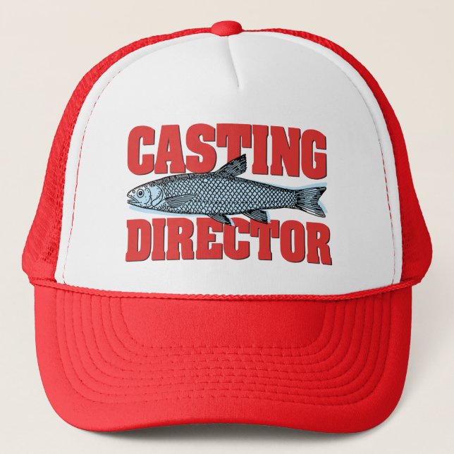 Casquette Funny Casting Director Pêcheur Pêcheur Trucker Hat (Devant)