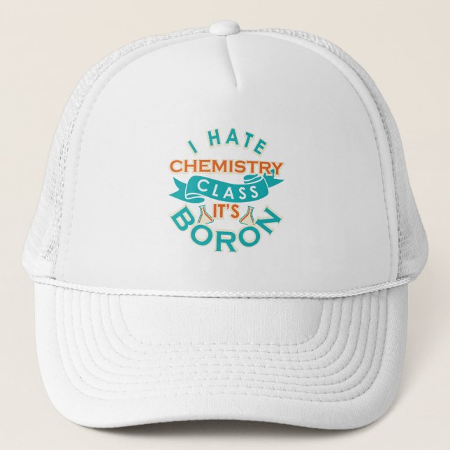 Casquette Funny Chimie Classe est Boron Science Enseignant G (Devant)