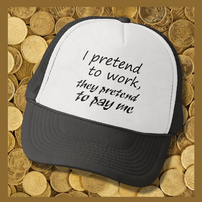 Casquette Funny cite des cadeaux blague contemporaine sarcas (Funny white elephant or secret Santa gift idea! Black and white hat for your coworker bestie. )