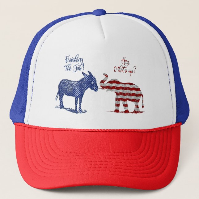 Casquette Funny Elections Theme Pro Democrats Biden 2024 (Devant)