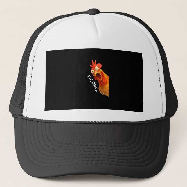 Casquette Funny F-Caw-F poulet F-Caw-F poulet Créatif Décont (Devant)