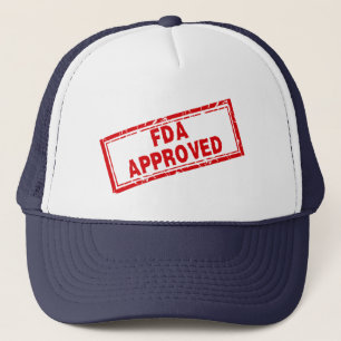 Casquette Funny FDA Approuvé Humour Red Distressed Timbre