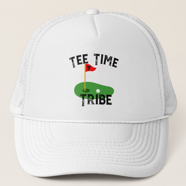 Casquette Funny Golf Citations Pun Tee Time Tribe Golf Casqu (Devant)