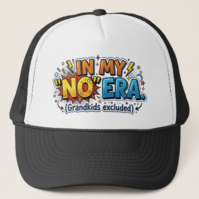 Casquette Funny Grandpa In My No Era Grandkids Excluded (Devant)