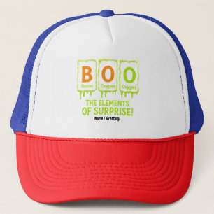 Casquette Funny Halloween Boo Elements Science Surprise Cade