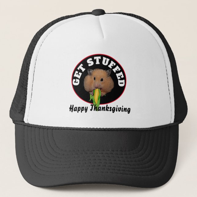 Casquette Funny Hamster Thanksgiving (Devant)