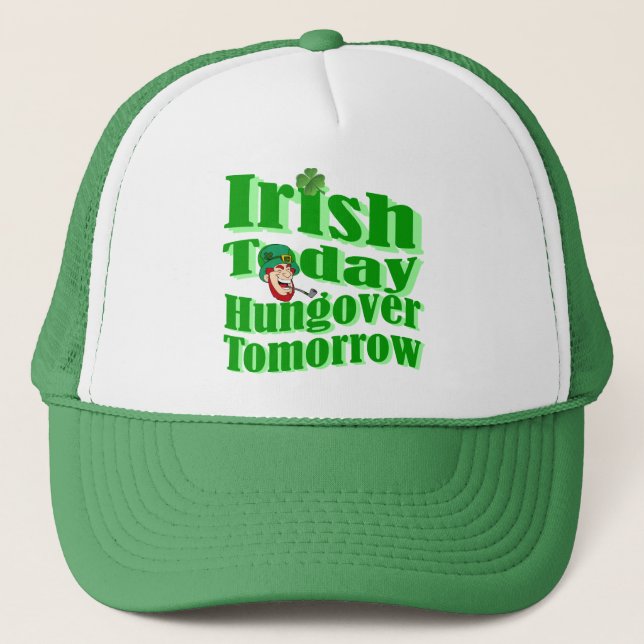 Casquette Funny Irish St Patrick's day (Devant)