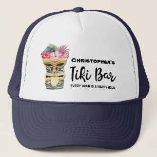 Casquette Funny Island Beach Tiki Bar Monogramme
