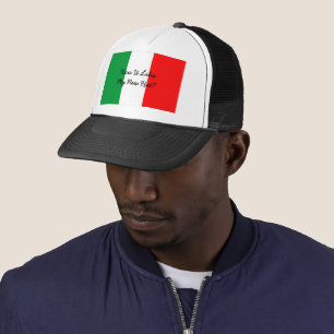Casquette Funny Italian Accent and Flag of Italy
