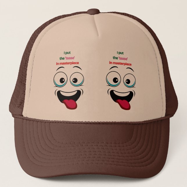 Casquette Funny Masterpiece Tongue Trucker Hat – Double Face (Devant)