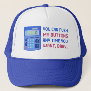 Casquette Funny Math Nerd Calculator Push My Buttons Joke