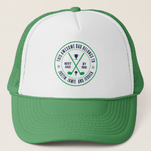 Casquette Funny Meilleur Papa Par Par Nom Personnalisé Golf