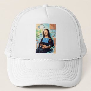Casquette Funny Mona Lisa Dentist Dental Office Art Decor -