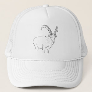 Casquette Funny Mountain Chèvre Line Dessin Art animal Desig