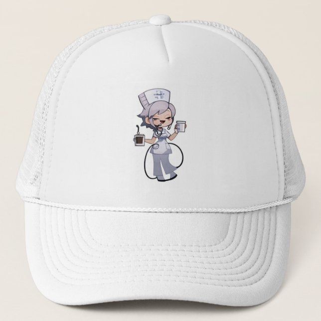 Casquette Funny Nurse Coffee Cap (Devant)