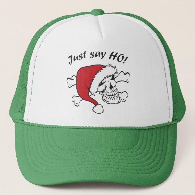 Casquette Funny Père Noël Skull (Devant)