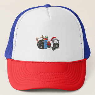 Casquette Funny Père Noël Weighlifting Dumbbells Gym Noël