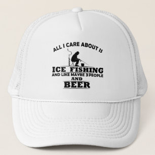Casquette funny quotes about ice fishing and drinking lovers