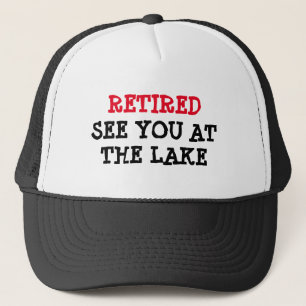 Casquette Funny retirement hat for men   See you at the lake