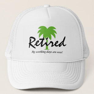 Casquette Funny retirement hat with palm tree logo