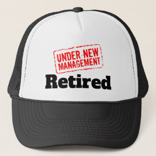 Casquette Funny retirement under new management red stamp