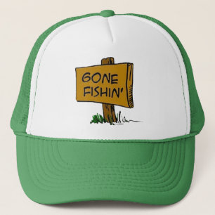 Casquette Funny Rustic Fun Gone Fishin Humorous Logo