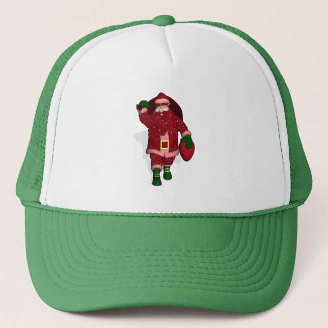 Casquette Funny Santa Claus Fraise Farmer (Devant)