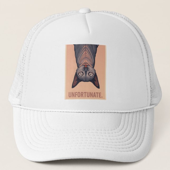 Casquette Funny Sphynx Cat Unfortunate Meme Art - Sarcastic  (Devant)