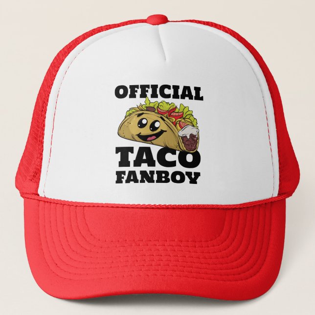 Casquette Funny Taco Fanboy Humour mexicain de l'amoureux de (Devant)