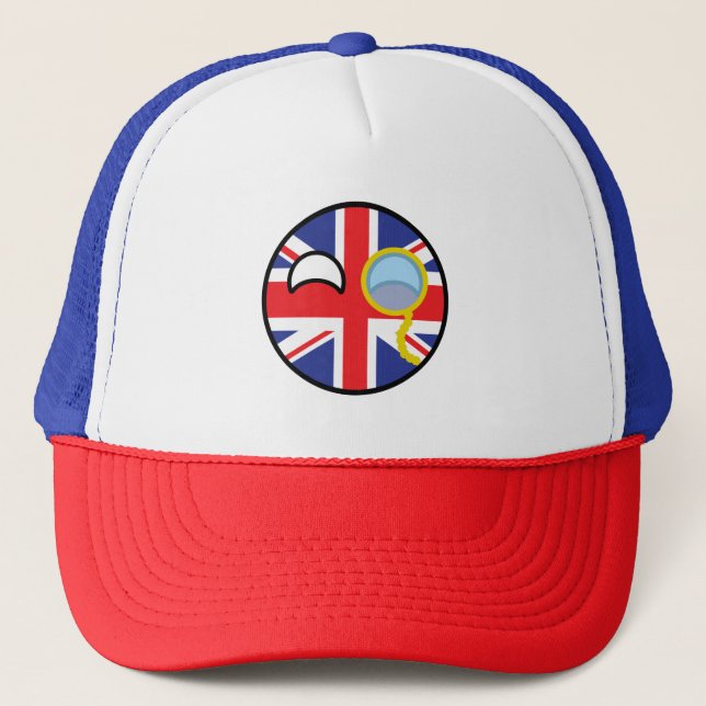 Casquette Funny Trending Geeky Royaume-Uni Countryball (Devant)