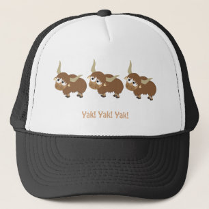 Casquette Funny Yak Yak Yak Pun mignon Caricature Yaks