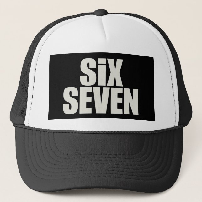 Casquette Funy Six Seven 6 7 Meme saying (Devant)