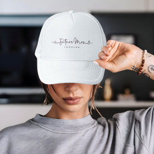 Casquette Futur Mademoiselle Script Cœur Bague Mariage Perso