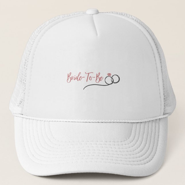 Casquette Future Mariée Rose | Fête d'Enterrement de Vie de  (Devant)