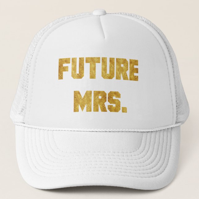 Casquette Future Mme Gold Goil Bride Hat (Devant)