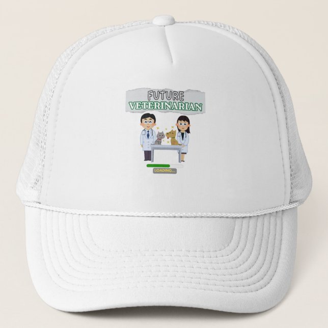 Casquette Future Veterinarian Loading – Vet Student Design (Devant)