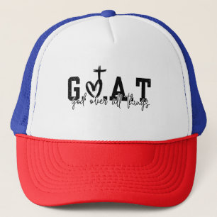 Casquette G.O.A.T Dieu sur toutes les choses Christian Jésus