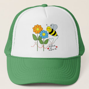 Casquette Gaffez l'abeille avec amour d'abeille de fleurs