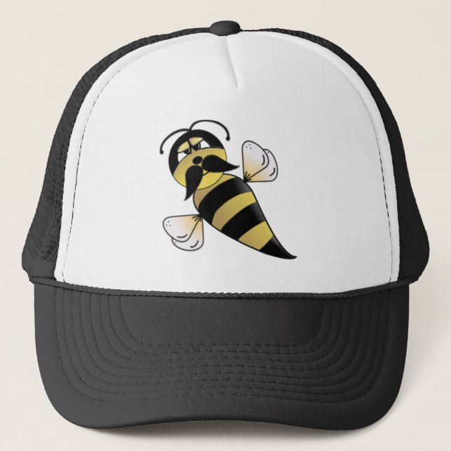 Casquette Gaffez l'abeille avec la moustache (Devant)