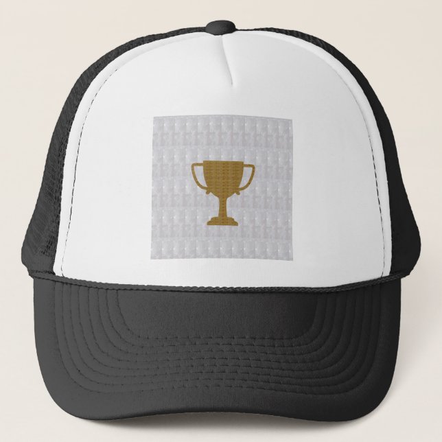 Casquette Gagnant blanc en cristal de l'arrière - plan (Devant)