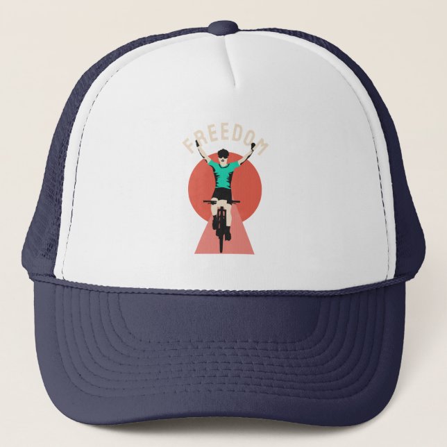 Casquette Gagnant Motard Style Rétro Liberté (Devant)