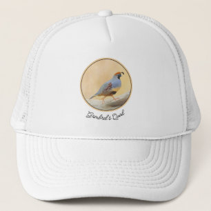 Casquette Gambrel's Quail Painting Original Bird Art