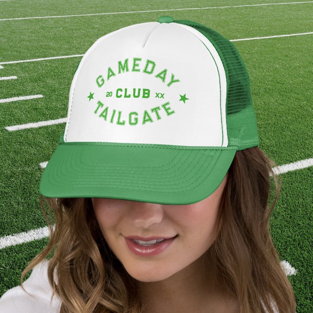 Casquette Gameday Tailgate Club Custom Green Football Crest (Créateur téléchargé)